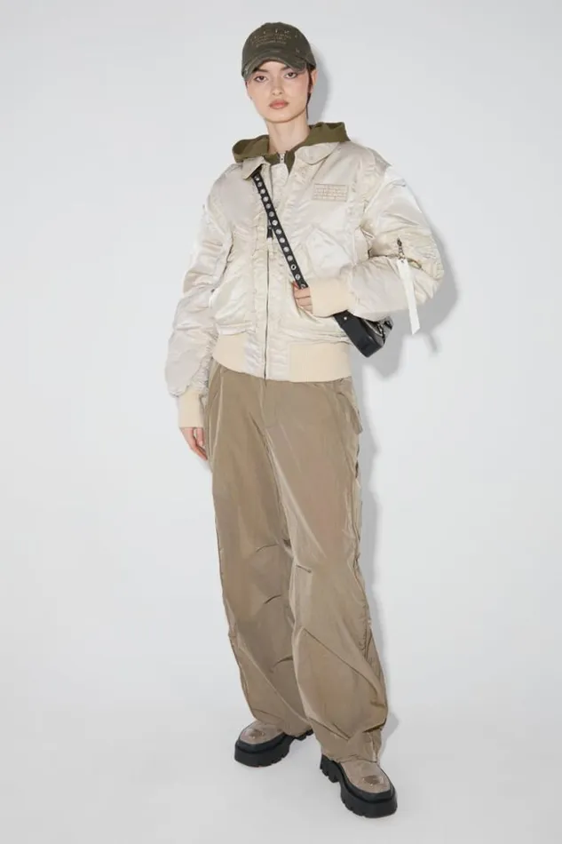 Trousers Women MISBHV Parachute Trousers Khaki