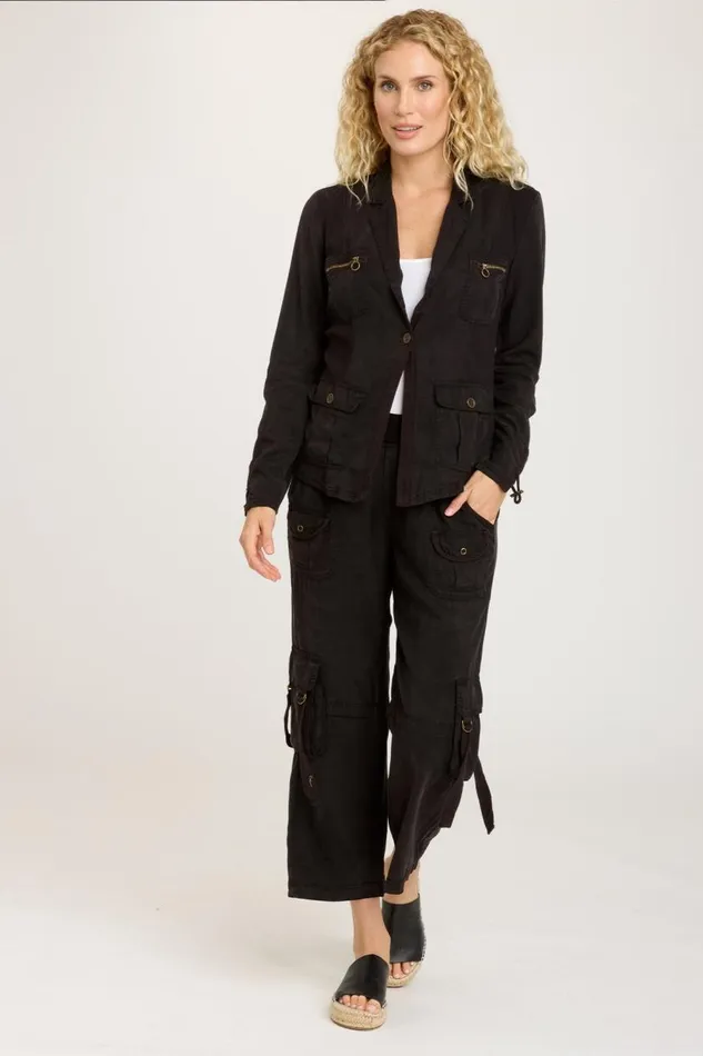 Tula Blazer Black Clothing XCVI Jackets