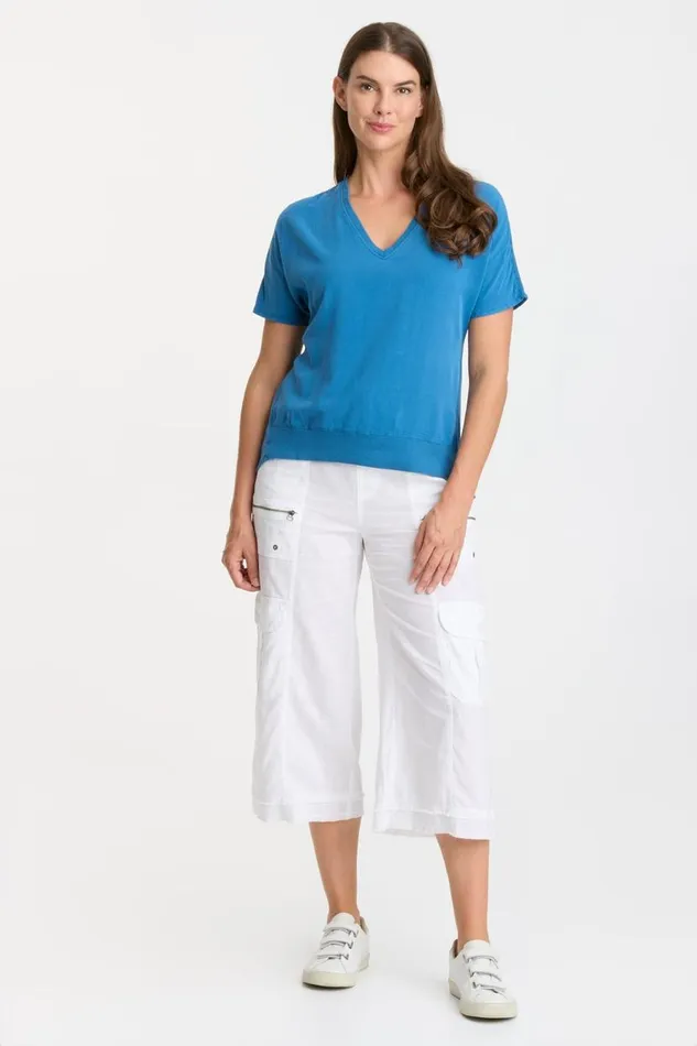 Twill Clara Top Poseidon Pigment Clothing XCVI ShirtsBlouses