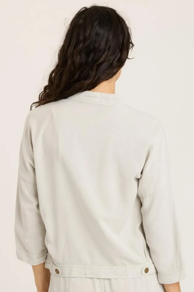 Twill Colbert Jacket Whitecap Pigment Clothing XCVI Jackets