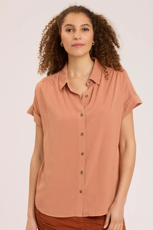 Twill Rizzo Top Canyon Dusk Clothing XCVI ShirtsBlouses