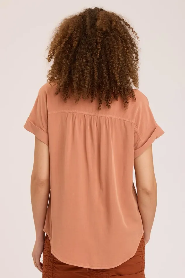 Twill Rizzo Top Canyon Dusk Clothing XCVI ShirtsBlouses