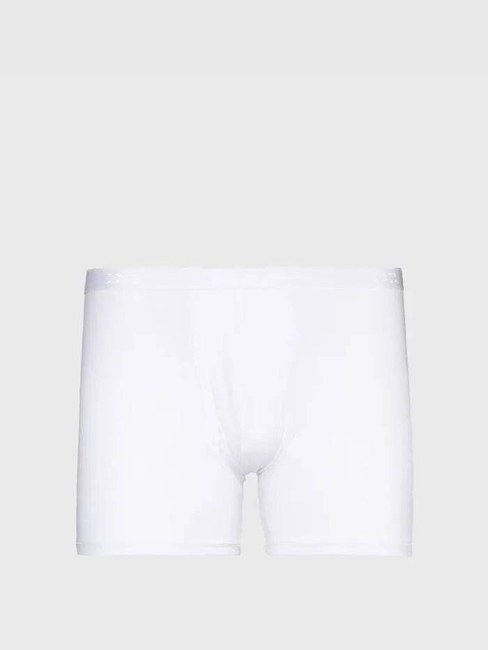 Undergarments Mens Paul Stuart Derek Rose Pima Cotton Trunk White