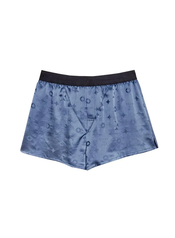 Unisex Boxers LingerieClothing Fleur Du Mal Unisex Boxer Short Deep Slate