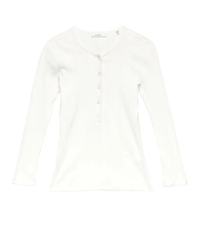 VESPER SILK TEE Cream Shop DEN Tees