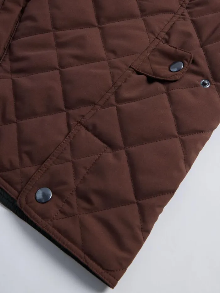 Vests Mens Paul Stuart Diamond Quilted Vest Navy