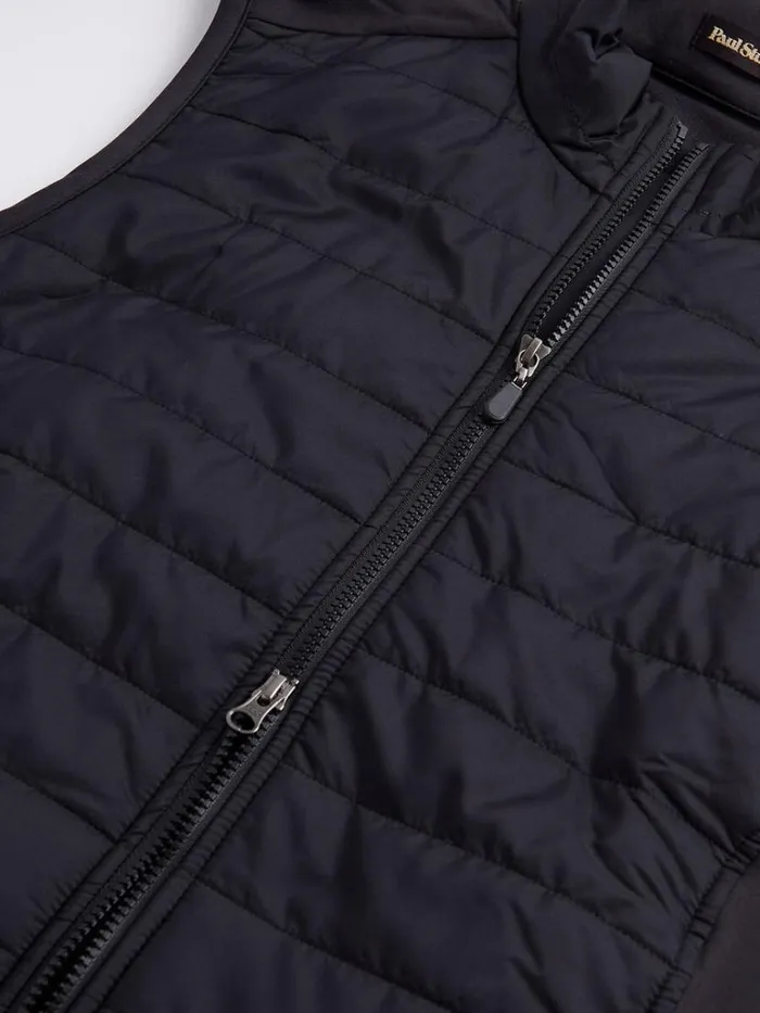Vests Mens Paul Stuart Performance Quilted Vest Black Vests Mens Paul Stuart Performance Quilted Vest Black