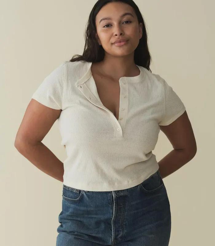 VIENNE SILK TEE Cream Shop DEN Tees