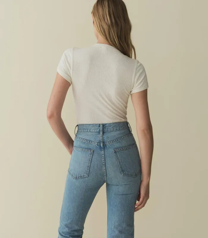 VIENNE SILK TEE Cream Shop DEN Tees