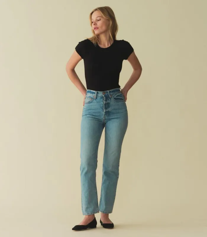 VIVI TEE Black Quelle Jolie Pointelle Shop DEN Tees