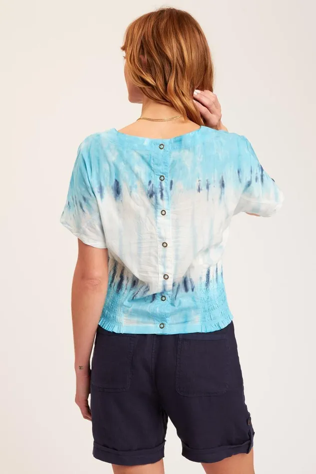 Vivi Top Voltaic Wash Icicle Clothing XCVI ShirtsBlouses