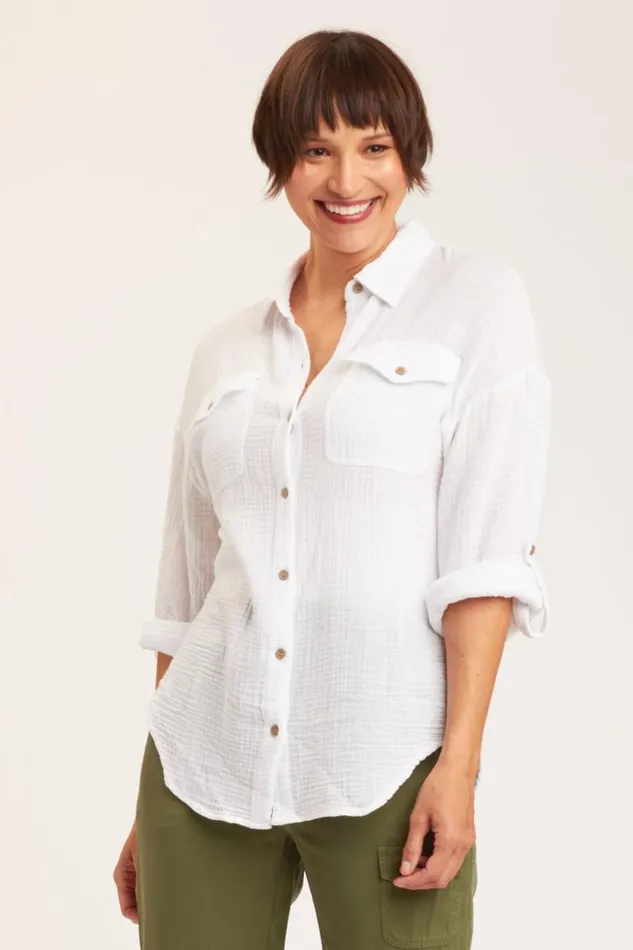 Wendell ButtonUp White Clothing XCVI ShirtsBlouses