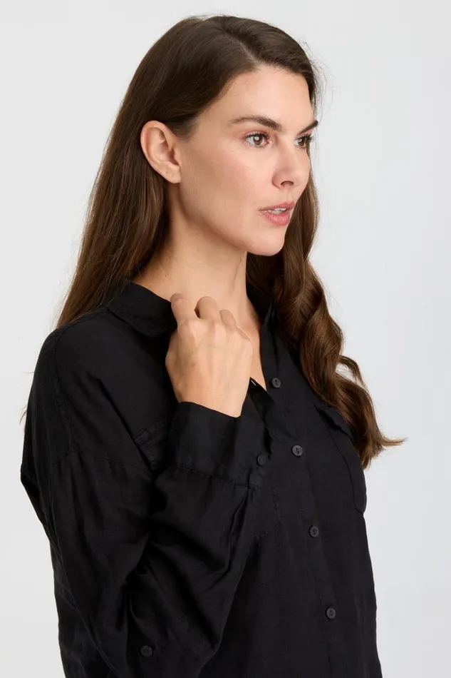 Whitson ButtonUp Black Clothing XCVI ShirtsBlouses