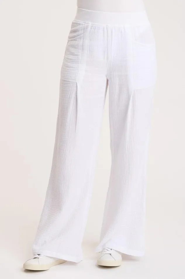 Wilder Wide Leg White Clothing XCVI Pants