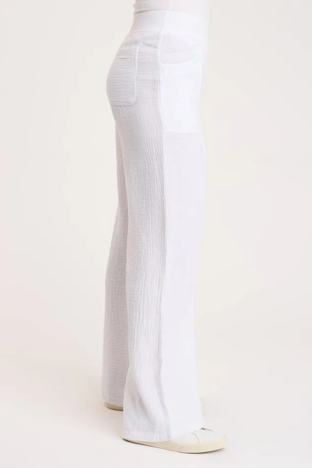 Wilder Wide Leg White Clothing XCVI Pants
