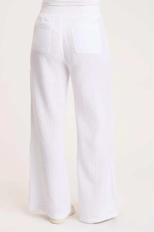 Wilder Wide Leg White Clothing XCVI Pants