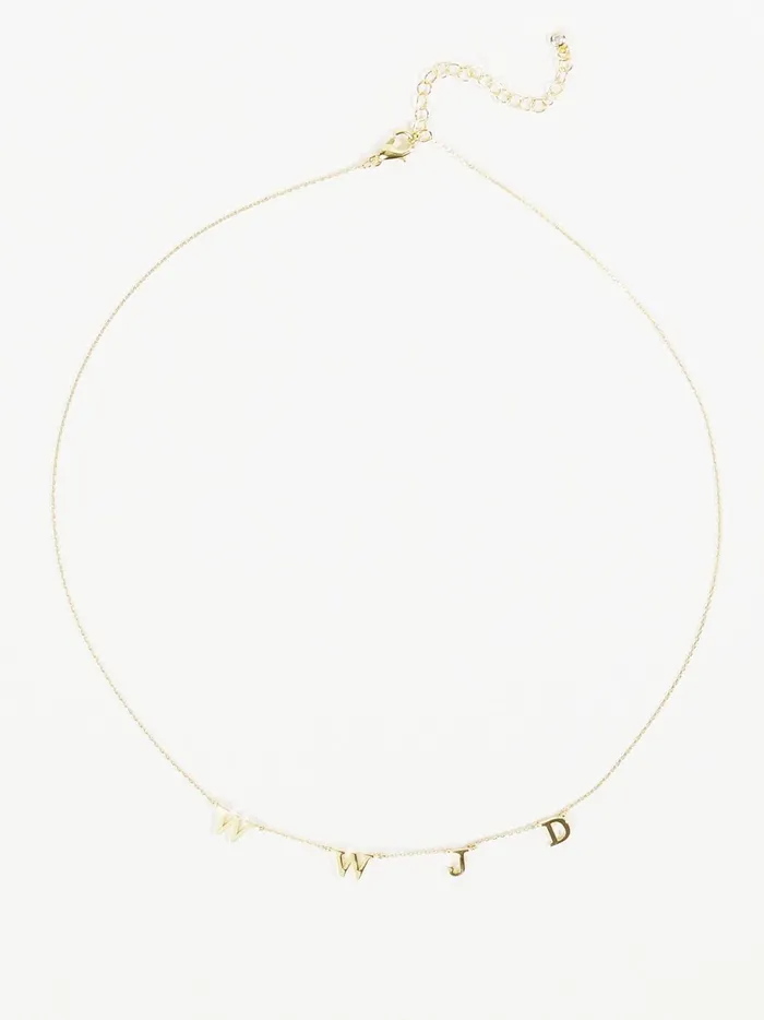 Women 18k Gold Wwjd Charm Necklace 18kgold Altar039d State Jewelry