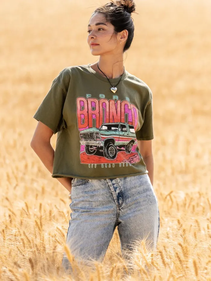 Women 1979 Bronco Graphic Tee Militarygreen Altar039d State Graphics