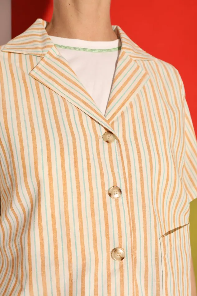 Women Abel Shirt Citrus Stripe LF Markey Tops