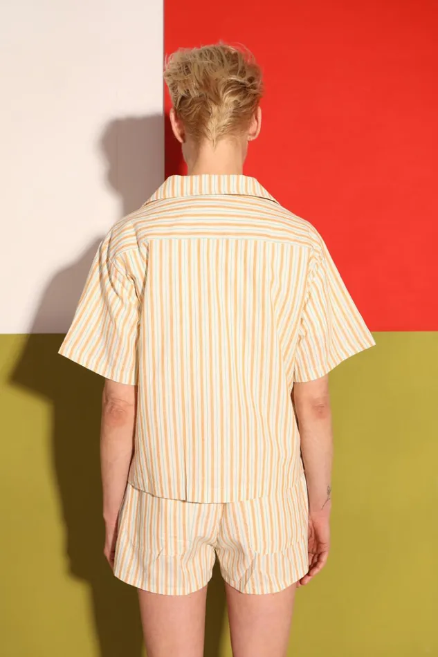 Women Abel Shirt Citrus Stripe LF Markey Tops