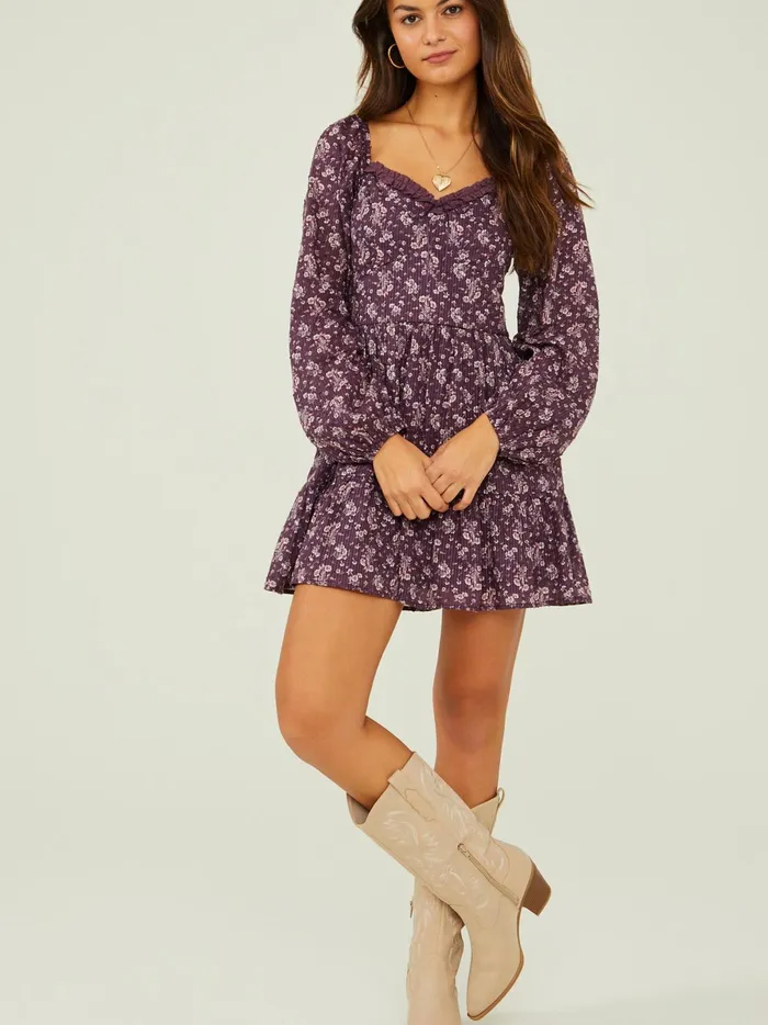 Women Alina Floral Clip Dot Dress Winetasting Altar039d State Casual