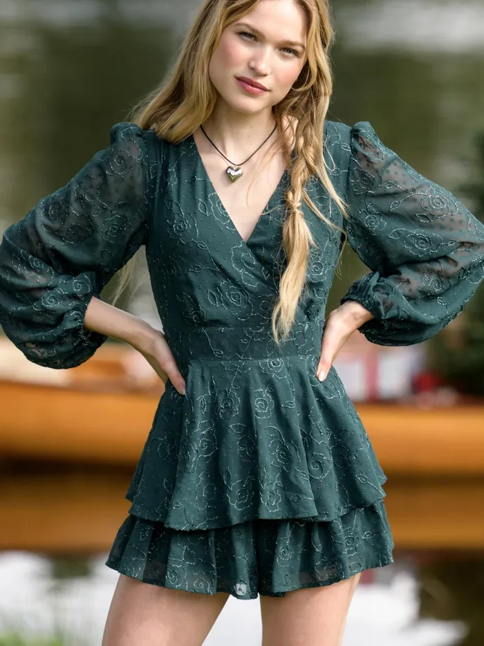 Women Almorah Floral Embroidered Romper Hunter Altar039d State Rompers Jumpsuits