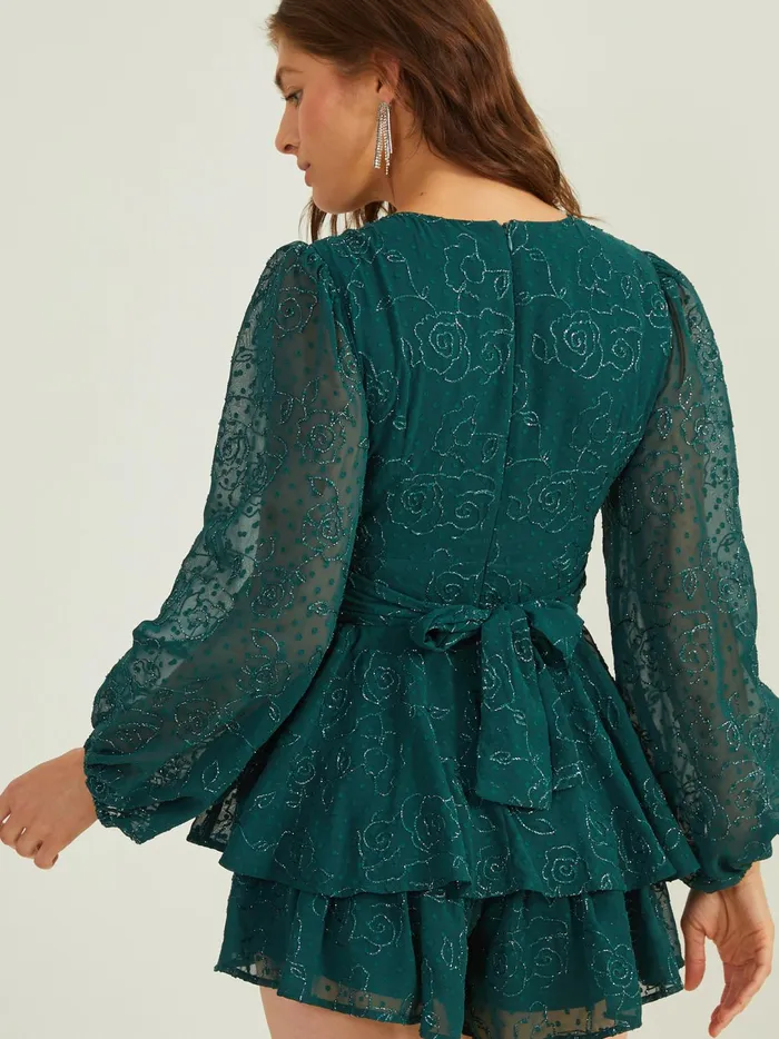 Women Almorah Floral Embroidered Romper Hunter Altar039d State Rompers Jumpsuits