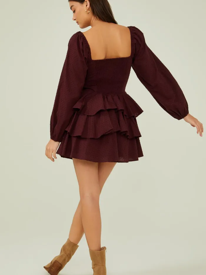 Women Amari Ruffle Dress Winetasting Altar039d State Casual