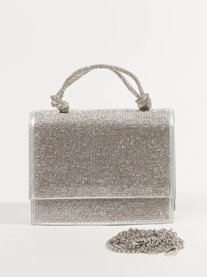 Women Ana Mini Rhinestone Purse Silver Altar039d State Handbags