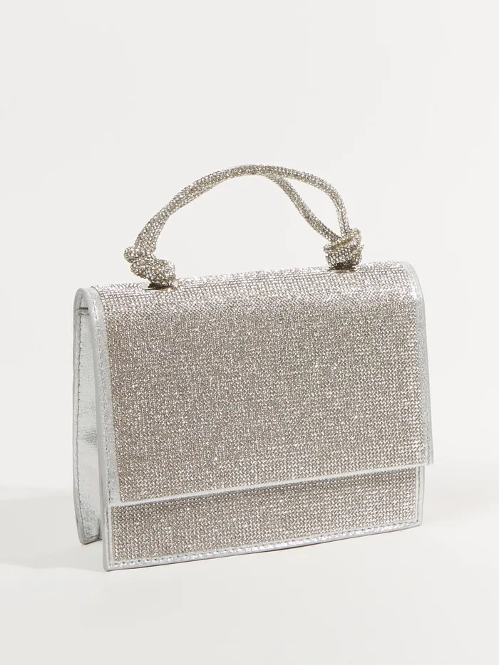 Women Ana Mini Rhinestone Purse Silver Altar039d State Handbags