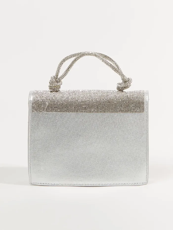 Women Ana Mini Rhinestone Purse Silver Altar039d State Handbags