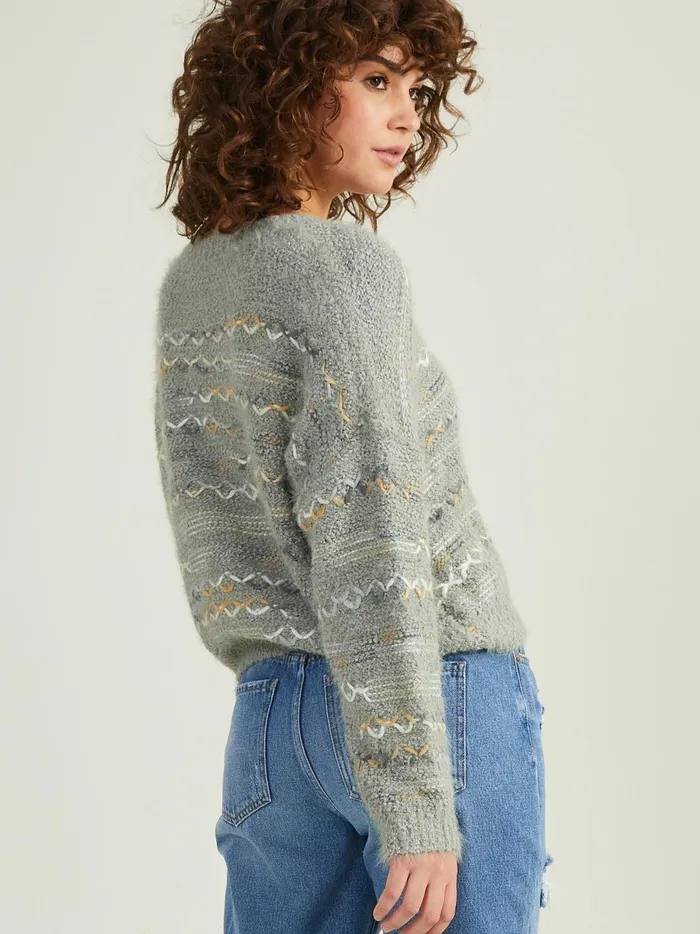 Women Annie Eyelash Sweater Dustymint Altar039d State Sweaters