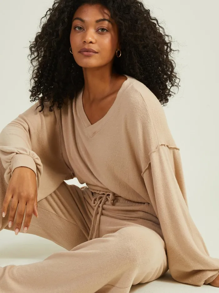 Women Ariel Soft Lounge Top Sand Altar039d State Sleep Lounge