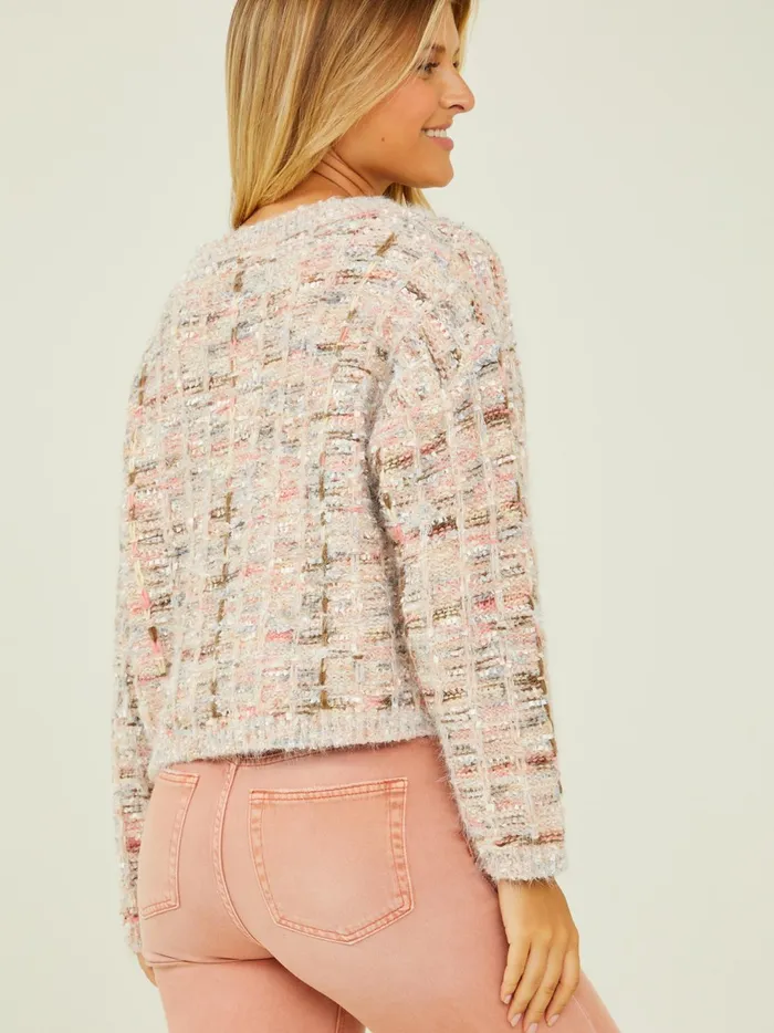 Women Arlett Marled Weave Sweater Taupemulti Altar039d State Sweaters