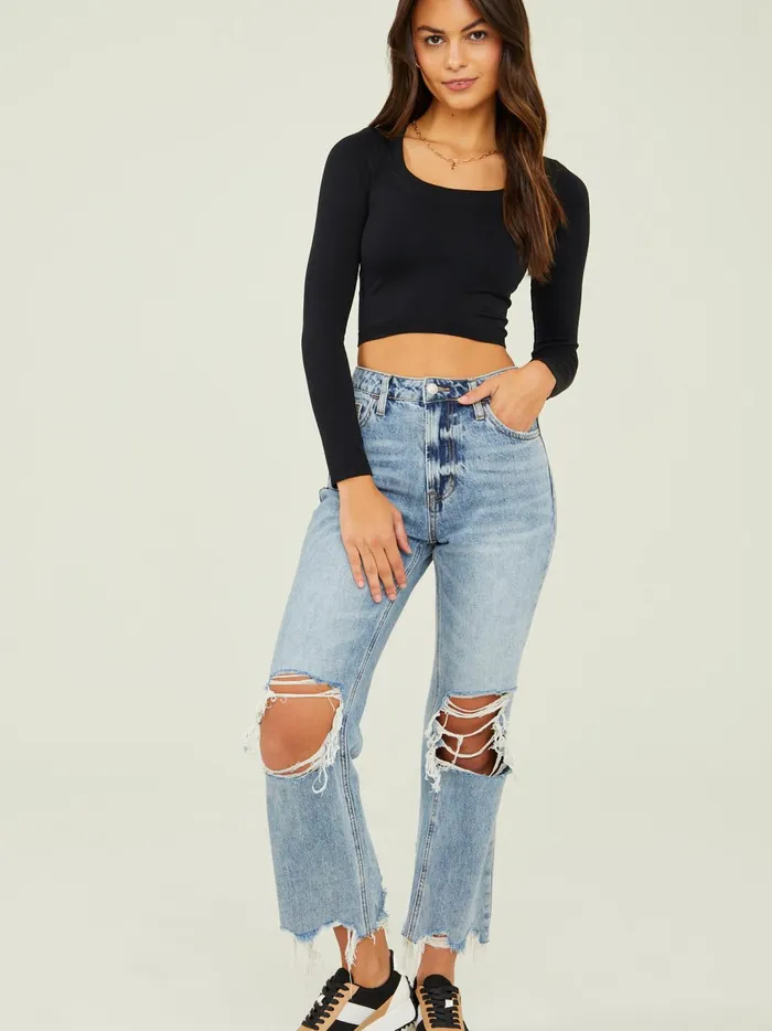Women Arya Seamless Scoop Neck Top Black Altar039d State Sleep Lounge