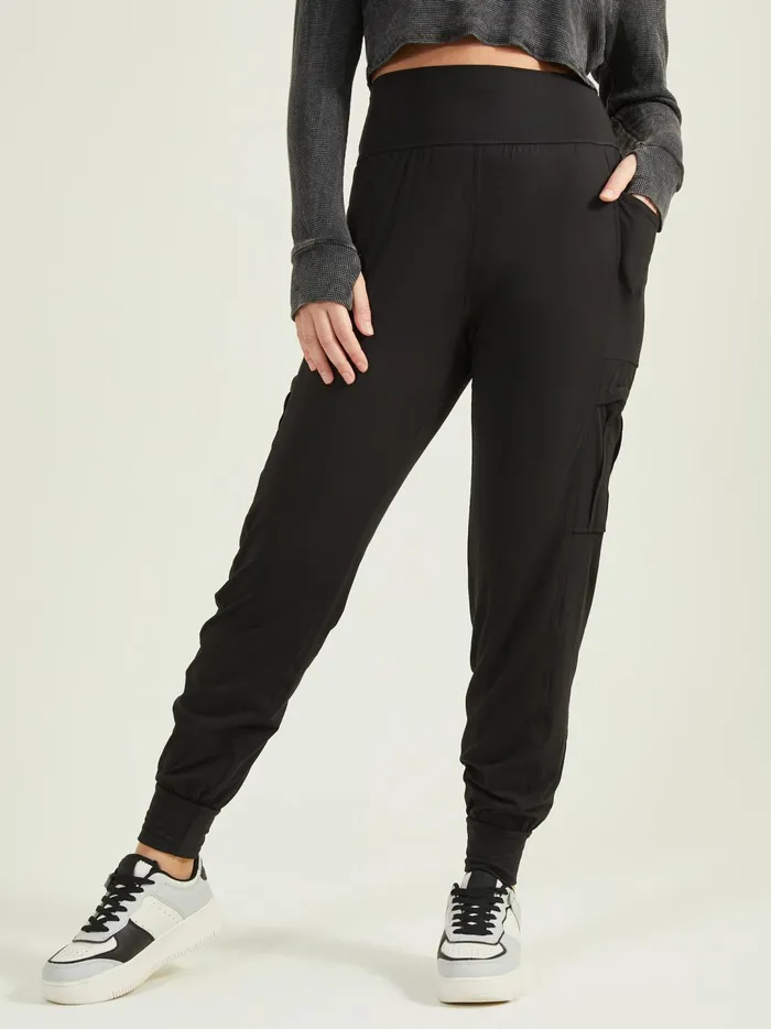 Women Ascend High Waisted Joggers Black Altar039d State Activewear