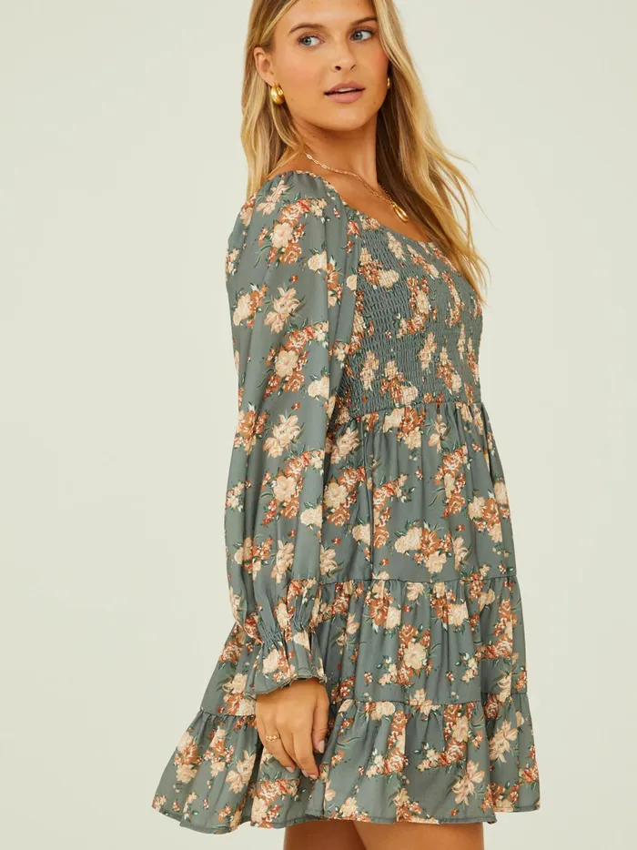 Women Ava Floral Dress Sage Altar039d State Casual