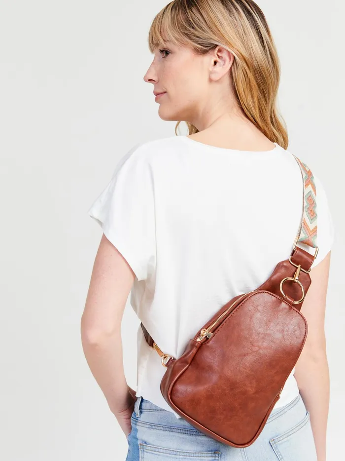 Women Aztec Sling Bag Tan Altar039d State Handbags