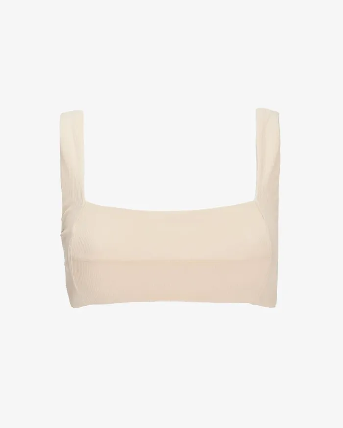 Women Banks Journal Swimwear Slow Bikini Top Off White