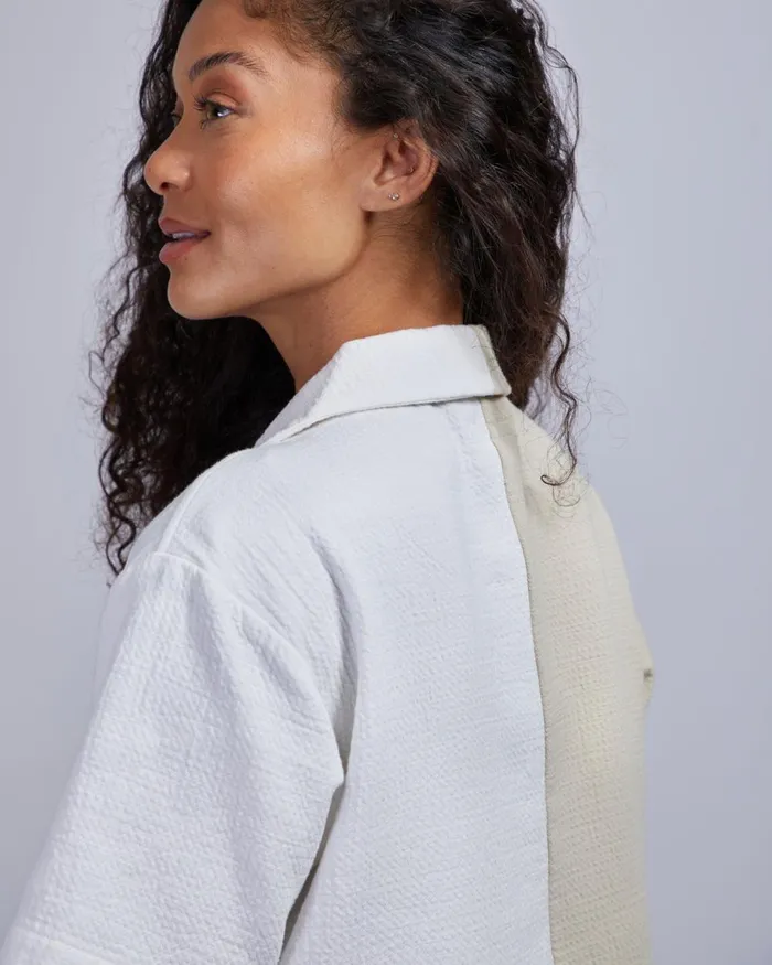 Women Banks Journal Tops Cleo SS Woven Shirt Oatmeal Women Banks Journal Tops Cleo SS Woven Shirt Oatmeal