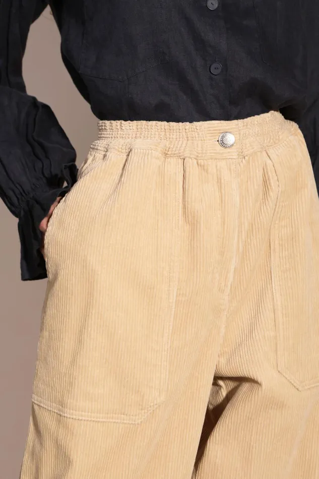 Women Beckett Trouser Beige Regular Fit LF Markey Trousers