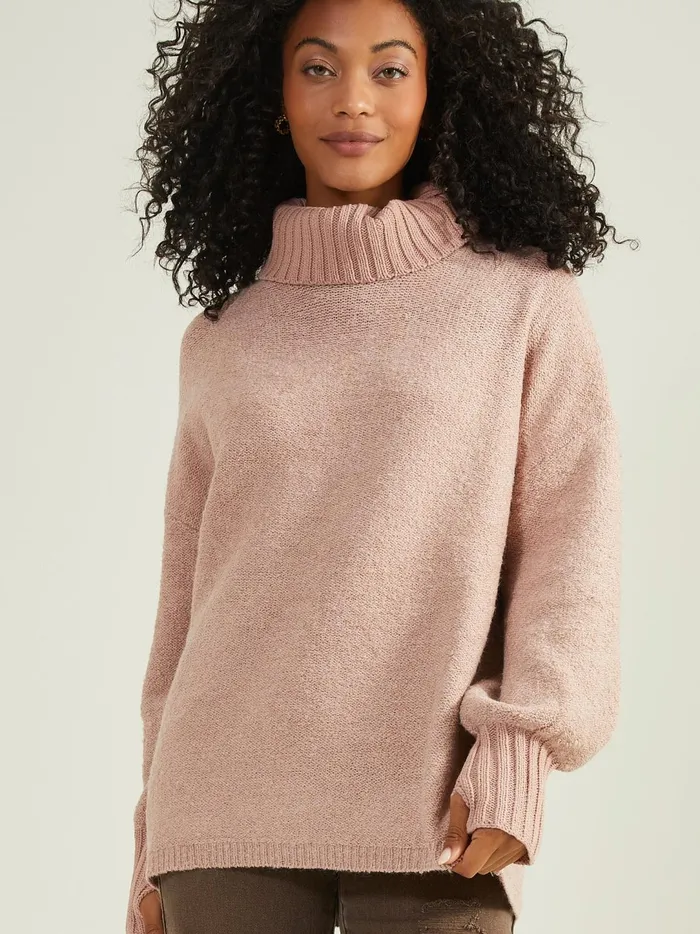 Women Billie Boucle Turtleneck Sweater Nostalgiarose Altar039d State Sweaters