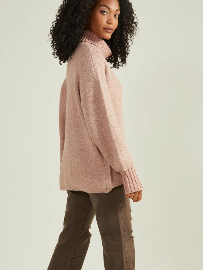 Women Billie Boucle Turtleneck Sweater Nostalgiarose Altar039d State Sweaters