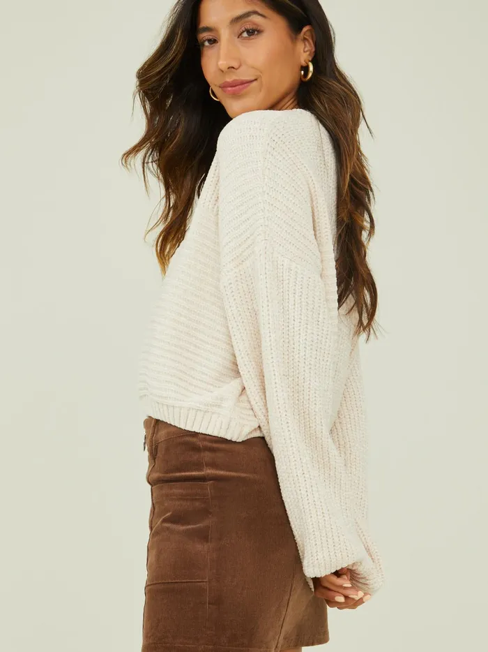 Women Blaise Cropped Sweater Pearl Altar039d State Sweaters