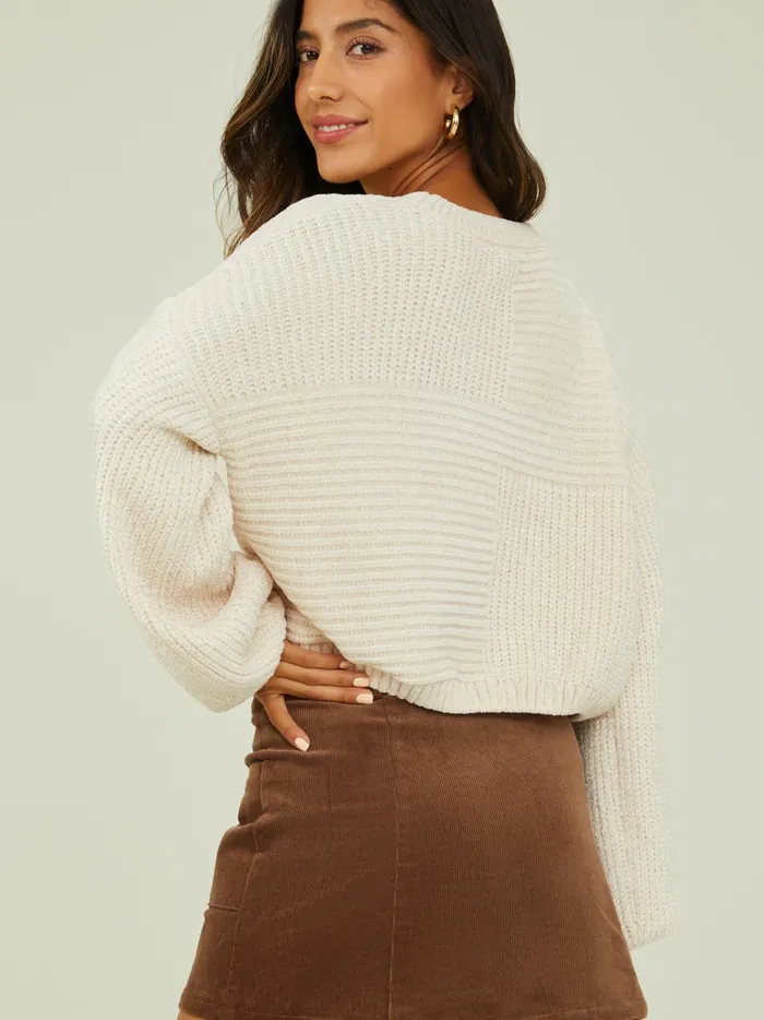 Women Blaise Cropped Sweater Pearl Altar039d State Sweaters