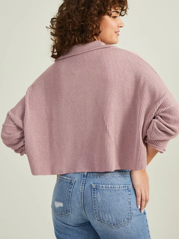 Women Brooke Cropped Button Top Lilac Altar039d State Blouses