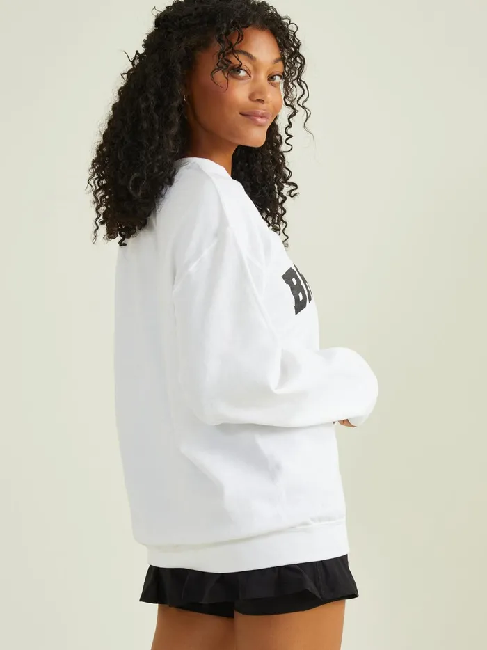 Women Brooklyn Graphic Sweatshirt White Altar039d State Activewear