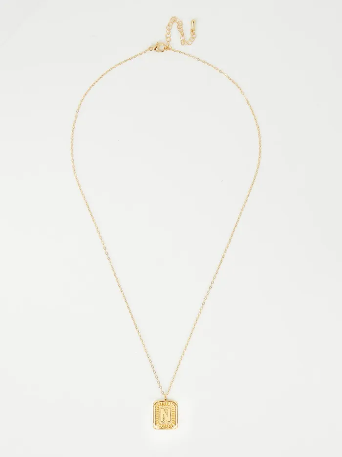 Women Burst Tag Monogram Necklace 8211 N Gold Altar039d State Jewelry