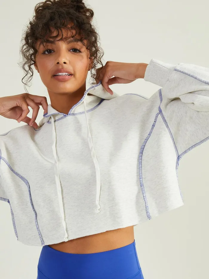 Women Call The Shots Cropped Hoodie White Altar039d State Activewear