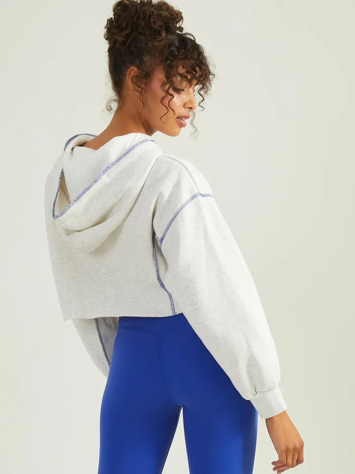 Women Call The Shots Cropped Hoodie White Altar039d State Activewear
